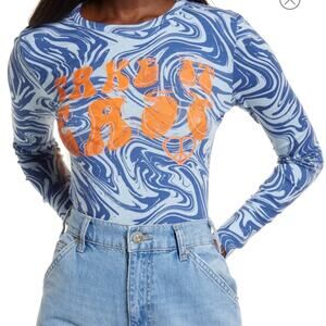 NWT Urban Outfitters Marble Print Baby Tee